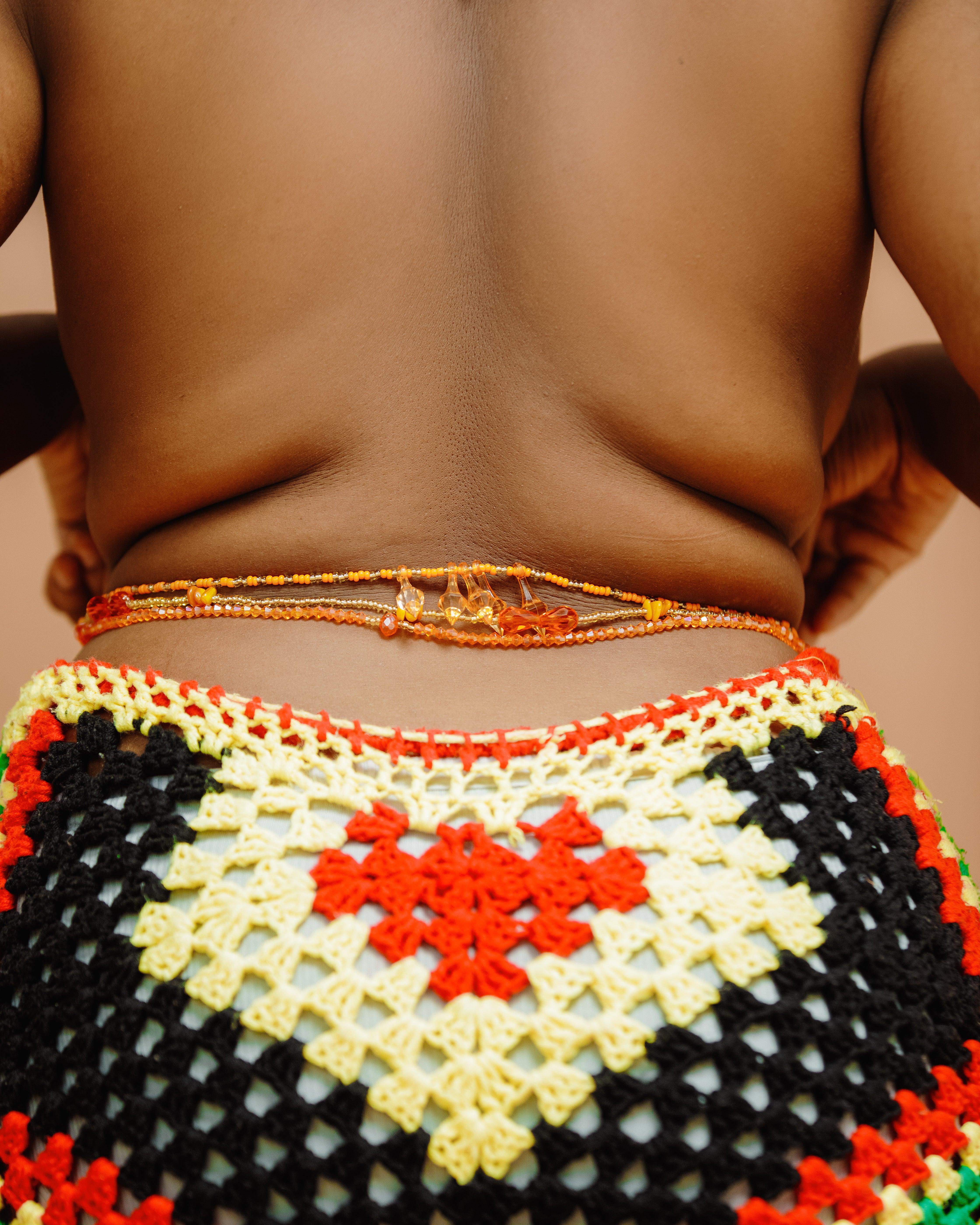 Chaine de ventre en pierre - Lueur de Vie