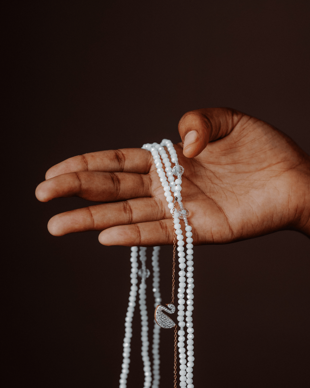 Waist beads with stones – Eternal Moon